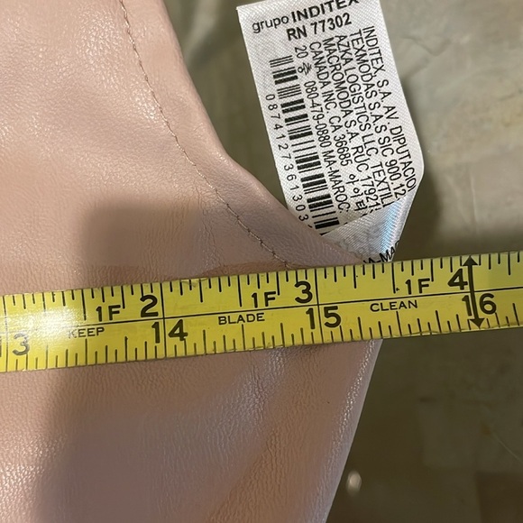 Womens New Zara Leather Crop Top - Picture 7 of 8